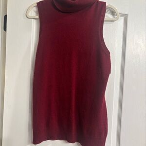 InCashmere Burgundy Turtleneck Sweater